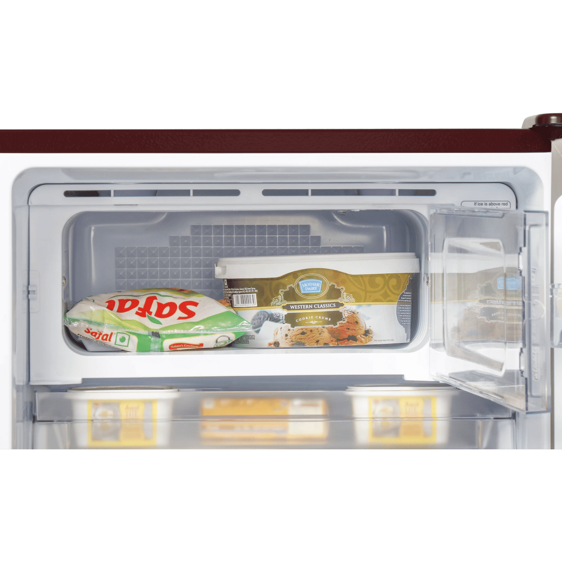 Haier 190 Litres 3 Star Direct Cool Single Door Refrigerator with Antibacterial Gasket (HED-203RFB-P, Red Opal)