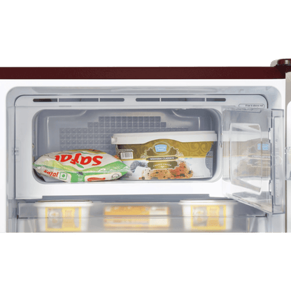 Haier 190 Litres 3 Star Direct Cool Single Door Refrigerator with Antibacterial Gasket (HED-203RFB-P, Red Opal)