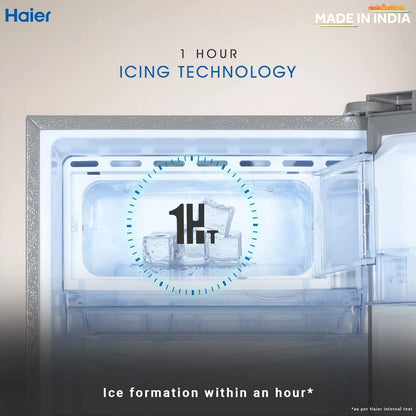 Haier 190 Litres 5 Star Direct Cool Single Door Refrigerator with Antibacterial Gasket (HED-205DS-P, Dazzle Steel)