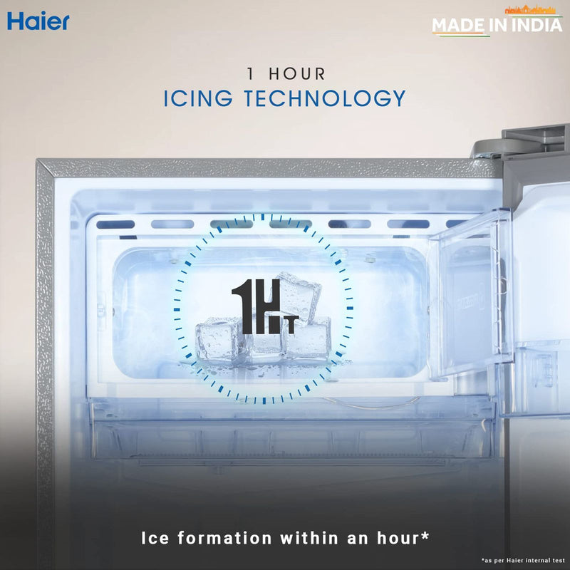 Haier 190 Litres 5 Star Direct Cool Single Door Refrigerator with Antibacterial Gasket (HED-205DS-P, Dazzle Steel)