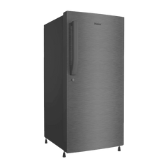 Haier 190 Litres 5 Star Direct Cool Single Door Refrigerator with Antibacterial Gasket (HED-205DS-P, Dazzle Steel)