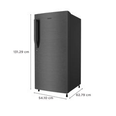 Haier 190 Litres 5 Star Direct Cool Single Door Refrigerator with Antibacterial Gasket (HED-205DS-P, Dazzle Steel)