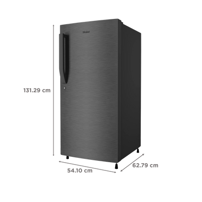 Haier 190 Litres 5 Star Direct Cool Single Door Refrigerator with Antibacterial Gasket (HED-205DS-P, Dazzle Steel)