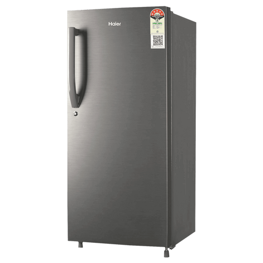 Haier 190 Litres 5 Star Direct Cool Single Door Refrigerator with Antibacterial Gasket (HED-205DS-P, Dazzle Steel)