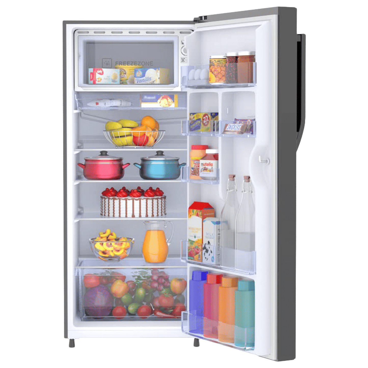 Haier 190 Litres 5 Star Direct Cool Single Door Refrigerator with Antibacterial Gasket (HED-205DS-P, Dazzle Steel)