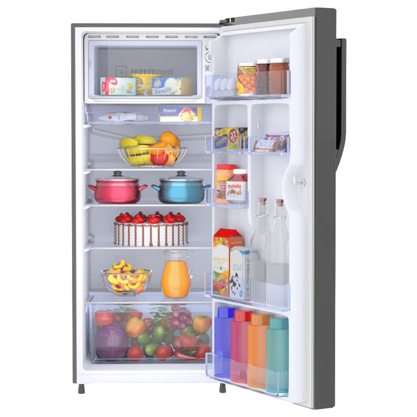 Haier 190 Litres 5 Star Direct Cool Single Door Refrigerator with Antibacterial Gasket (HED-205DS-P, Dazzle Steel)