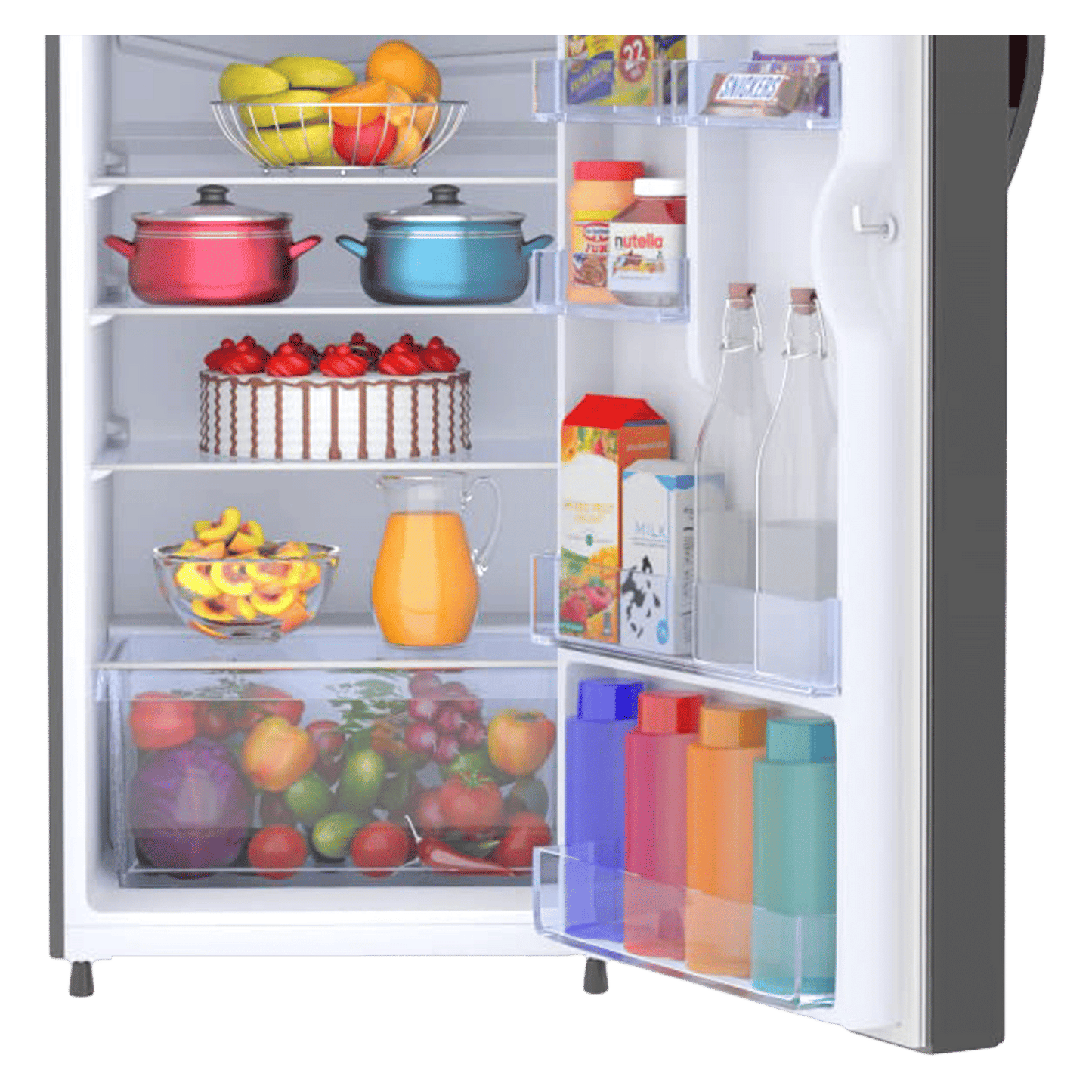 Haier 190 Litres 5 Star Direct Cool Single Door Refrigerator with Antibacterial Gasket (HED-205DS-P, Dazzle Steel)