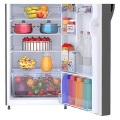 Haier 190 Litres 5 Star Direct Cool Single Door Refrigerator with Antibacterial Gasket (HED-205DS-P, Dazzle Steel)