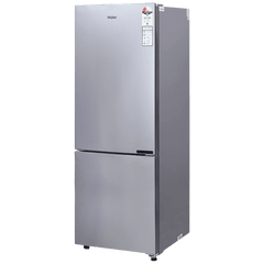 Haier 237 Litres 2 Star Frost Free Double Door Bottom Mount Convertible Refrigerator with Anti-bacterial Gasket (HEB-242GS-P, Moon Silver)