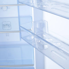 Haier 240 Litres 2 Star Frost Free Double Door Refrigerator with Anti-bacterial Gasket (HEF-252EGS-P, Moon Silver)