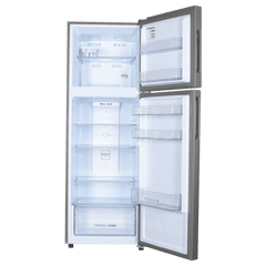 Haier 240 Litres 2 Star Frost Free Double Door Refrigerator with Anti-bacterial Gasket (HEF-252EGS-P, Moon Silver)