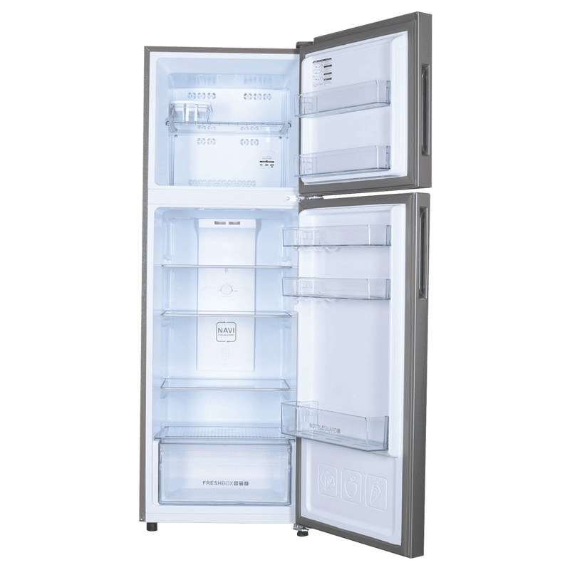 Haier 240 Litres 2 Star Frost Free Double Door Refrigerator with Anti-bacterial Gasket (HEF-252EGS-P, Moon Silver)