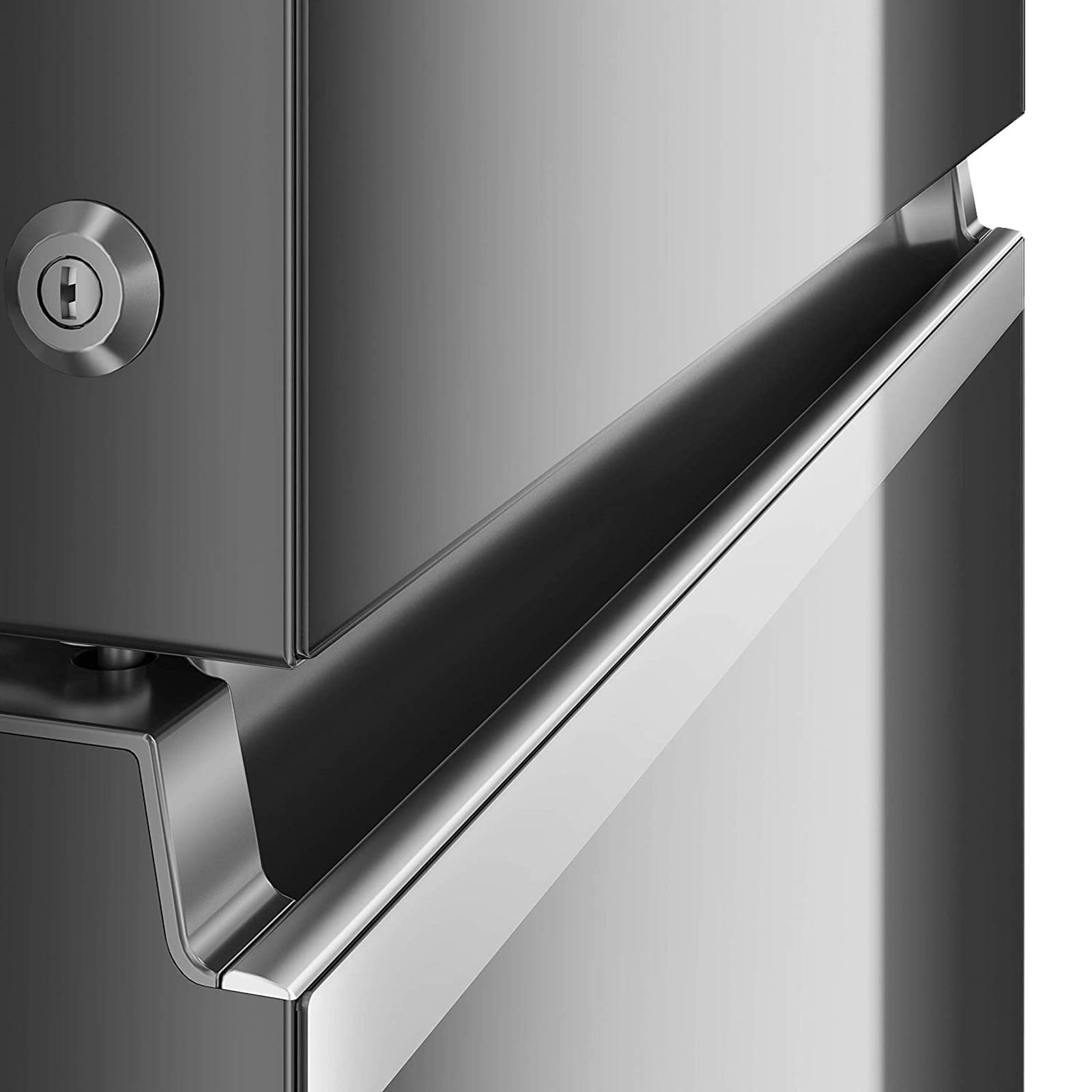 Haier 325 Litres 3 Star Frost Free Double Door Bottom Mount Convertible Refrigerator with Antibacterial Gasket (HEB-333DS-P, Dazzle Steel)