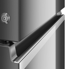 Haier 325 Litres 3 Star Frost Free Double Door Bottom Mount Convertible Refrigerator with Antibacterial Gasket (HEB-333DS-P, Dazzle Steel)