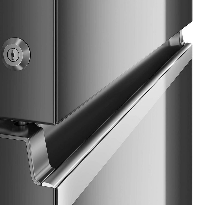 Haier 325 Litres 3 Star Frost Free Double Door Bottom Mount Convertible Refrigerator with Antibacterial Gasket (HEB-333DS-P, Dazzle Steel)