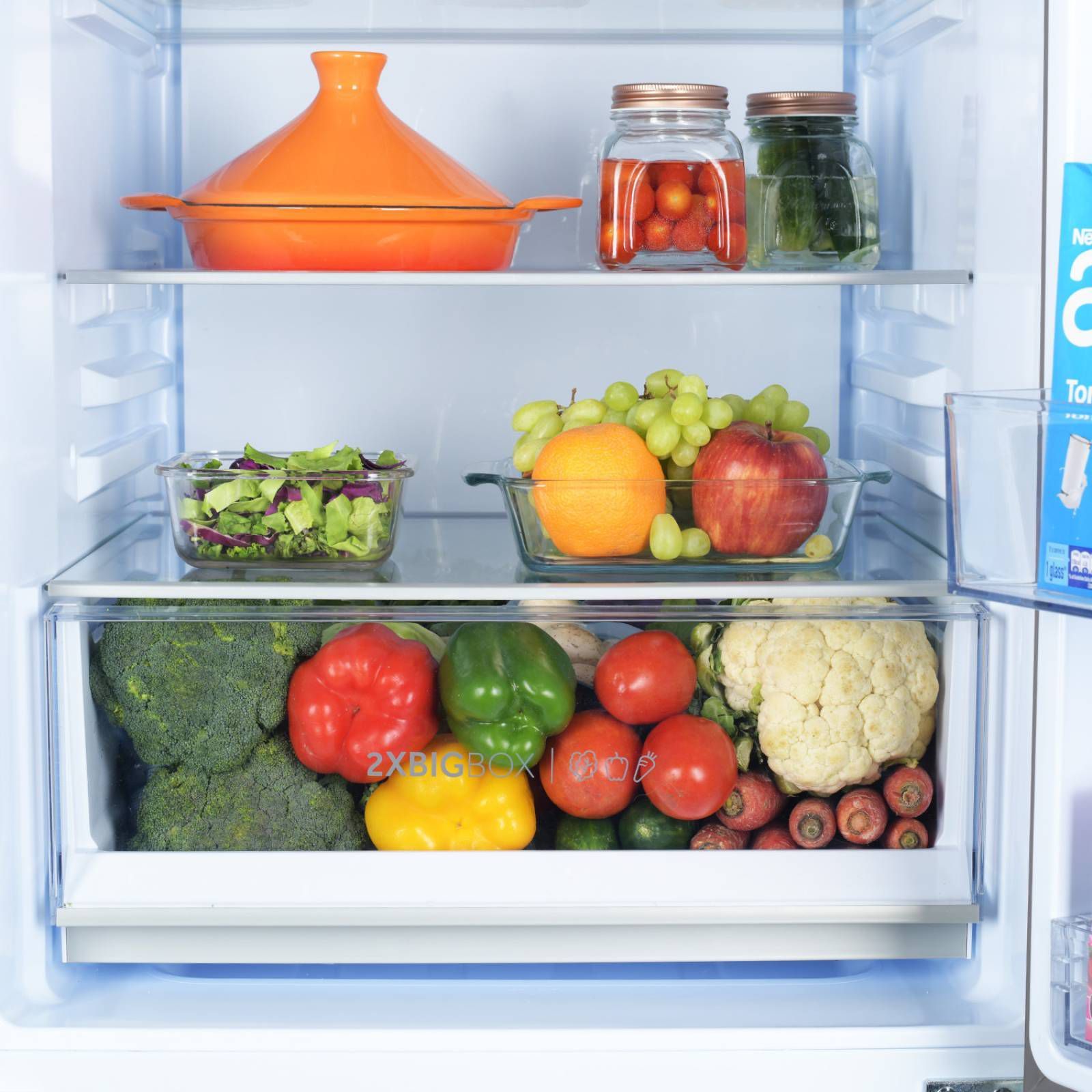 Haier 325 Litres 3 Star Frost Free Double Door Bottom Mount Convertible Refrigerator with Antibacterial Gasket (HEB-333DS-P, Dazzle Steel)