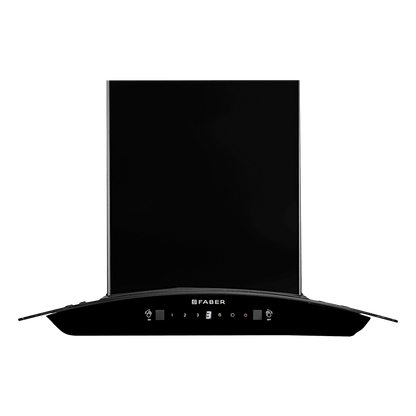 FABER SUNNY IN HC SC FL LG 60cm 1200m3/hr Ducted Auto Clean Wall Mounted Chimney with Touch & Gesture Control (Black)