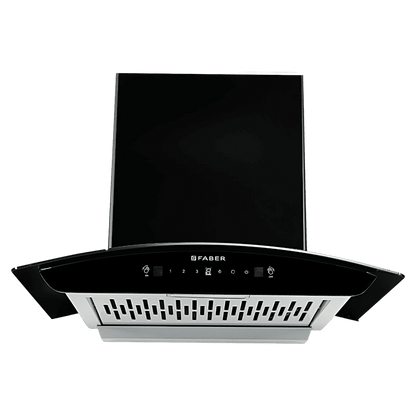 FABER SUNNY IN HC SC FL LG 60cm 1200m3/hr Ducted Auto Clean Wall Mounted Chimney with Touch & Gesture Control (Black)