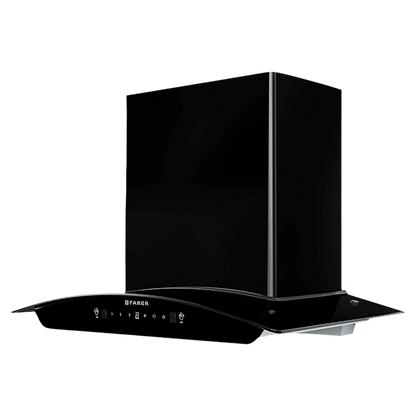 FABER SUNNY IN HC SC FL LG 60cm 1200m3/hr Ducted Auto Clean Wall Mounted Chimney with Touch & Gesture Control (Black)
