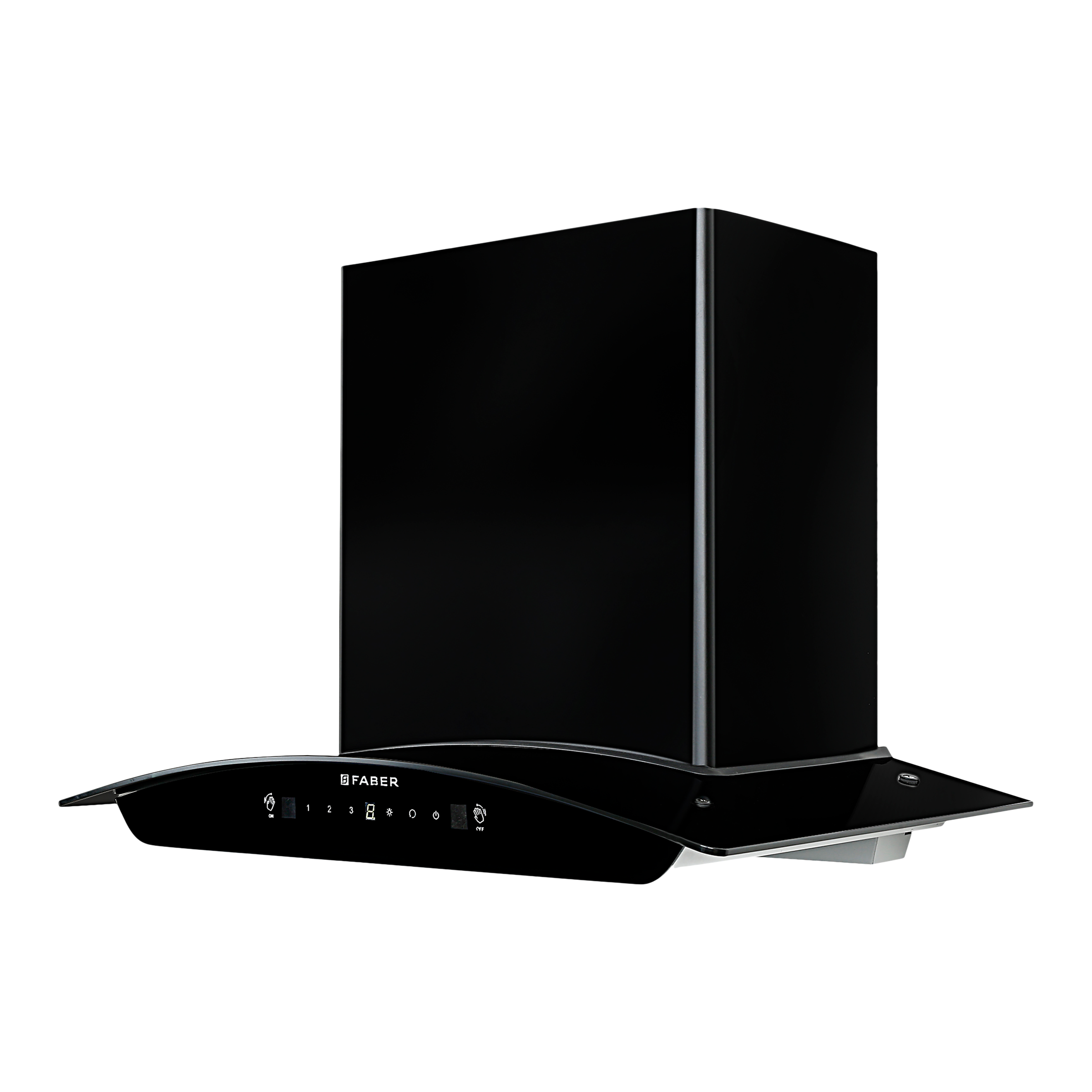 FABER SUNNY IN HC SC FL LG 60cm 1200m3/hr Ducted Auto Clean Wall Mounted Chimney with Touch & Gesture Control (Black)