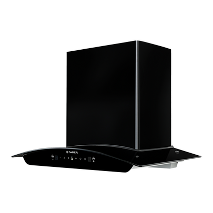 FABER SUNNY IN HC SC FL LG 60cm 1200m3/hr Ducted Auto Clean Wall Mounted Chimney with Touch & Gesture Control (Black)
