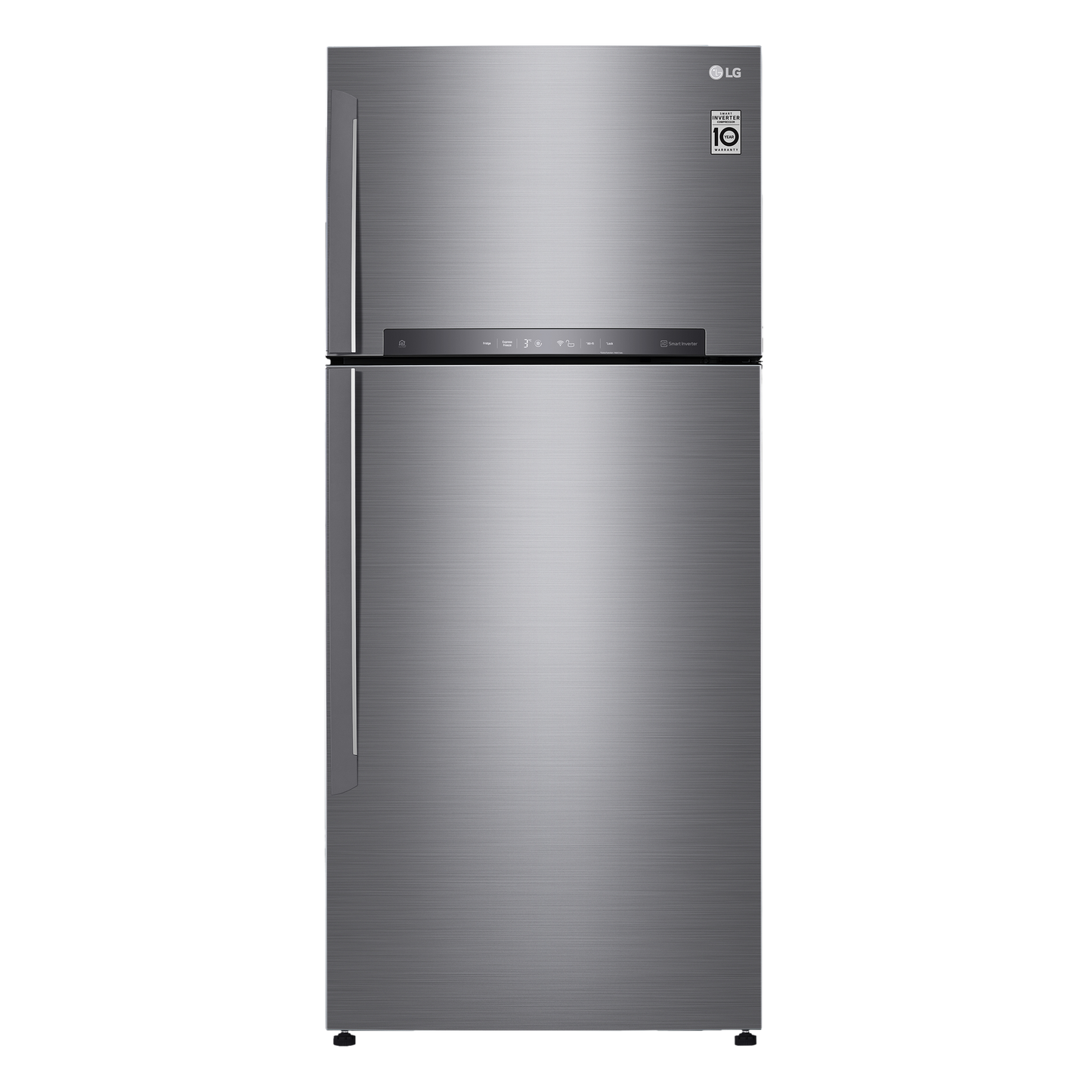 LG 506 Litres 1 Star Frost Free Double Door Refrigerator with Stabilizer Free Operation (GN-H702HLHM.APZQEBN, Platinum Silver)