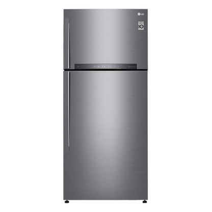 LG 506 Litres 1 Star Frost Free Double Door Refrigerator with Stabilizer Free Operation (GN-H702HLHM.APZQEBN, Platinum Silver)