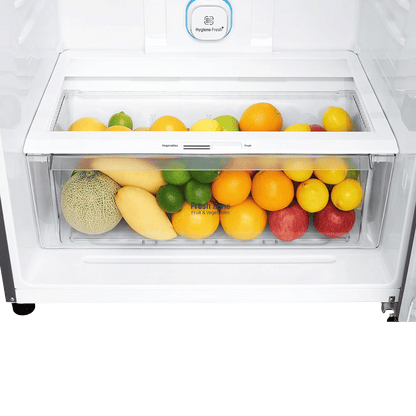 LG 506 Litres 1 Star Frost Free Double Door Refrigerator with Stabilizer Free Operation (GN-H702HLHM.APZQEBN, Platinum Silver)