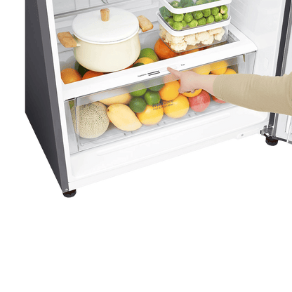 LG 506 Litres 1 Star Frost Free Double Door Refrigerator with Stabilizer Free Operation (GN-H702HLHM.APZQEBN, Platinum Silver)