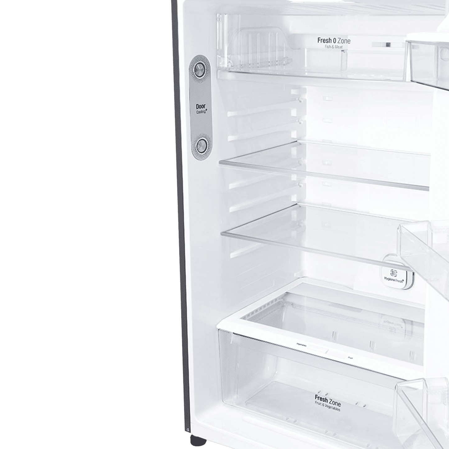 LG 506 Litres 1 Star Frost Free Double Door Refrigerator with Stabilizer Free Operation (GN-H702HLHM.APZQEBN, Platinum Silver)