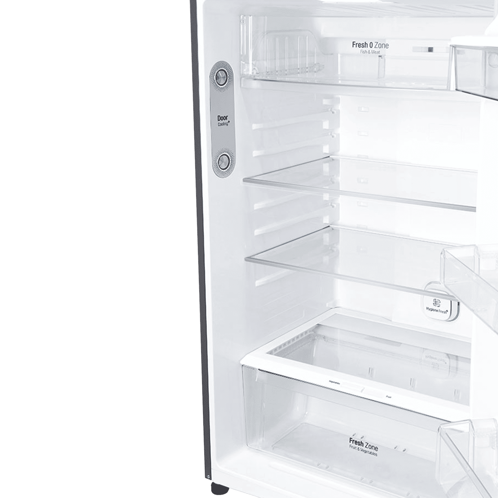 LG 506 Litres 1 Star Frost Free Double Door Refrigerator with Stabilizer Free Operation (GN-H702HLHM.APZQEBN, Platinum Silver)