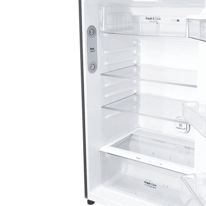 LG 506 Litres 1 Star Frost Free Double Door Refrigerator with Stabilizer Free Operation (GN-H702HLHM.APZQEBN, Platinum Silver)