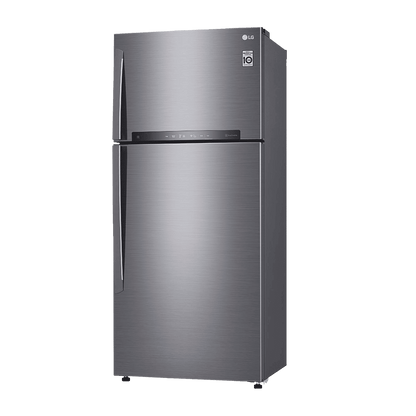 LG 506 Litres 1 Star Frost Free Double Door Refrigerator with Stabilizer Free Operation (GN-H702HLHM.APZQEBN, Platinum Silver)