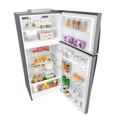 LG 506 Litres 1 Star Frost Free Double Door Refrigerator with Stabilizer Free Operation (GN-H702HLHM.APZQEBN, Platinum Silver)