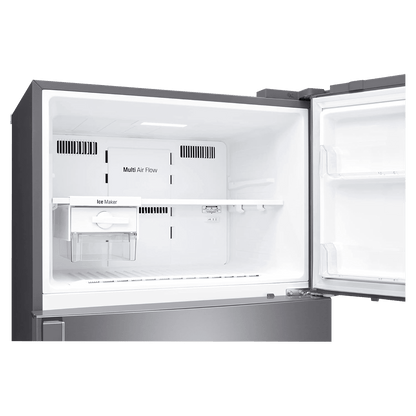 LG 506 Litres 1 Star Frost Free Double Door Refrigerator with Stabilizer Free Operation (GN-H702HLHM.APZQEBN, Platinum Silver)