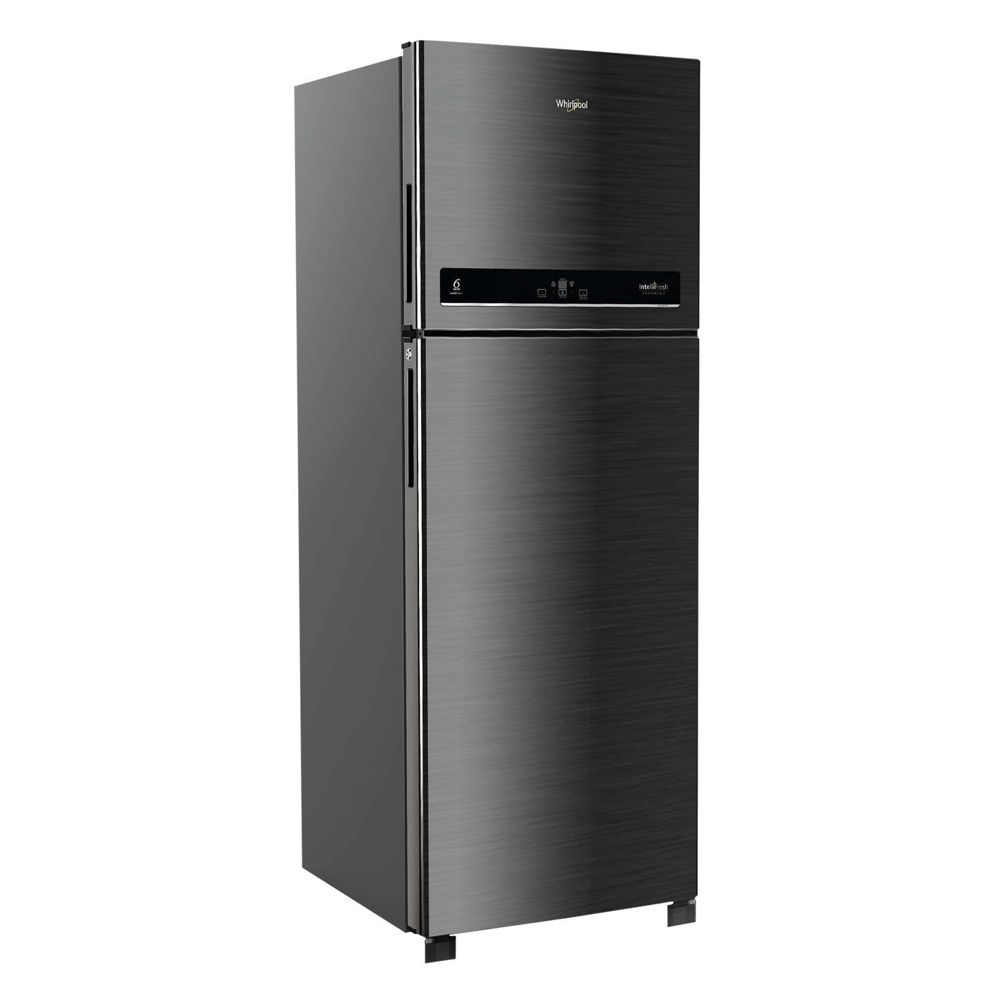 Whirlpool Intellifresh 411 Litres 2 Star Frost Free Double Door Convertible Refrigerator with Stabilizer Free Operation (IF INV CNV PLATINA, Grey)