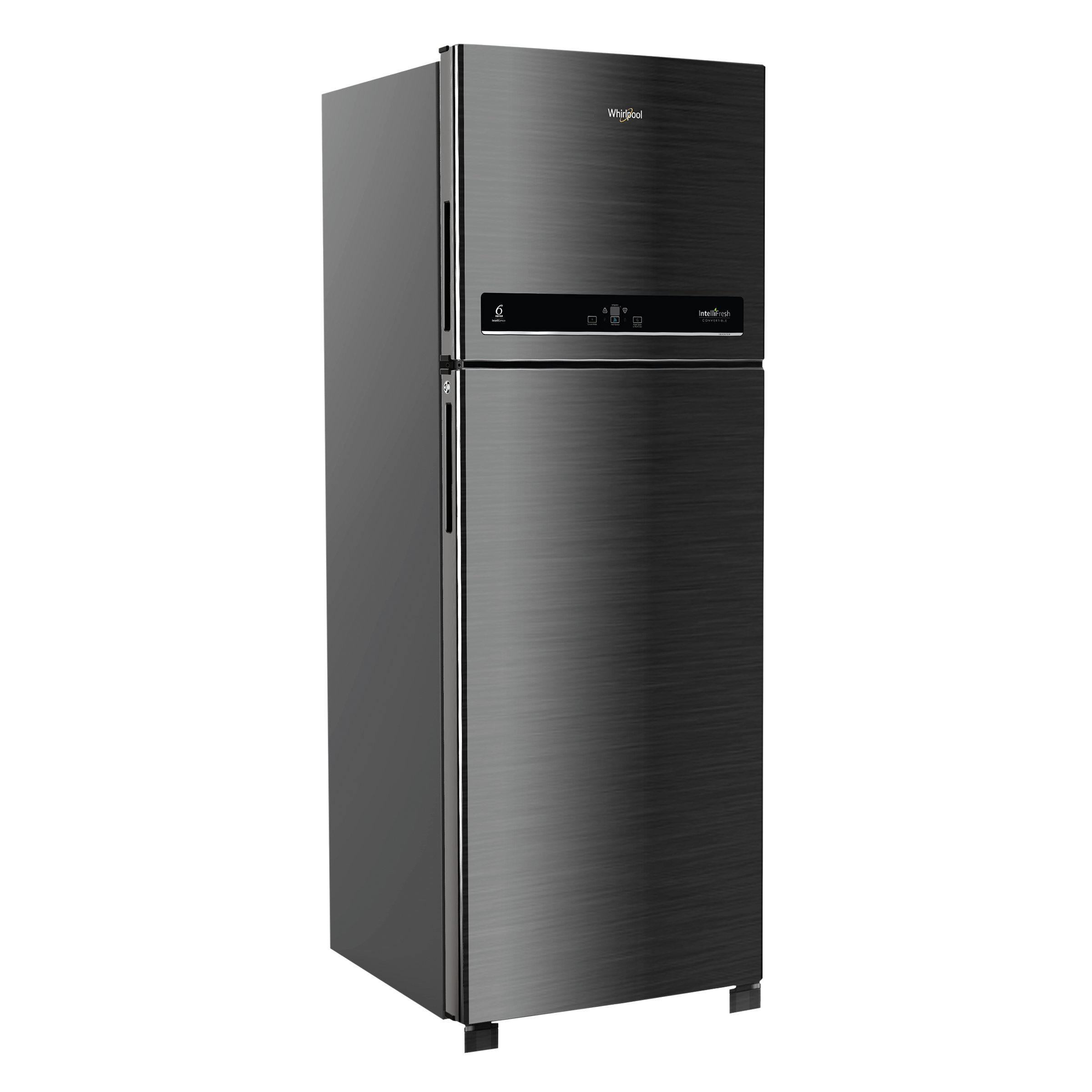 Whirlpool Intellifresh 411 Litres 2 Star Frost Free Double Door Convertible Refrigerator with Stabilizer Free Operation (IF INV CNV PLATINA, Grey)