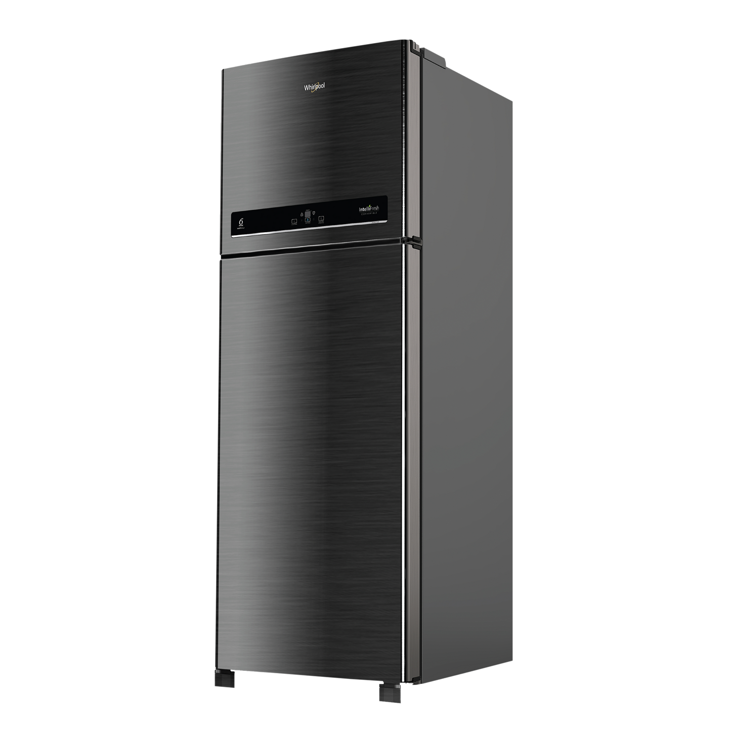 Whirlpool Intellifresh 411 Litres 2 Star Frost Free Double Door Convertible Refrigerator with Stabilizer Free Operation (IF INV CNV PLATINA, Grey)