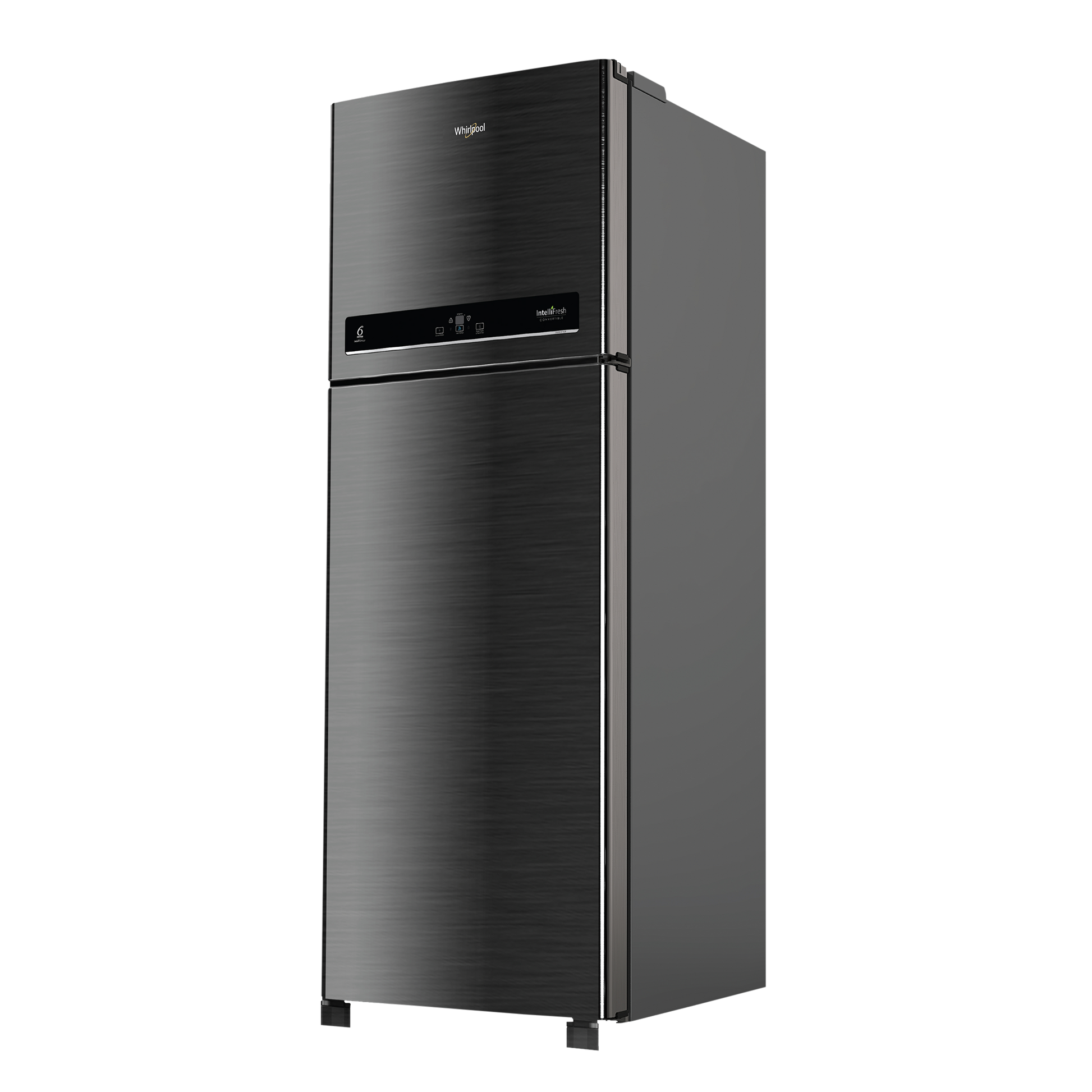 Whirlpool Intellifresh 411 Litres 2 Star Frost Free Double Door Convertible Refrigerator with Stabilizer Free Operation (IF INV CNV PLATINA, Grey)