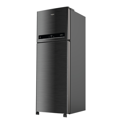 Whirlpool Intellifresh 411 Litres 2 Star Frost Free Double Door Convertible Refrigerator with Stabilizer Free Operation (IF INV CNV PLATINA, Grey)