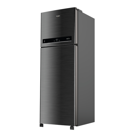 Whirlpool Intellifresh 411 Litres 2 Star Frost Free Double Door Convertible Refrigerator with Stabilizer Free Operation (IF INV CNV PLATINA, Grey)