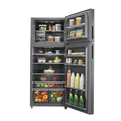 Whirlpool Intellifresh 411 Litres 2 Star Frost Free Double Door Convertible Refrigerator with Stabilizer Free Operation (IF INV CNV PLATINA, Grey)