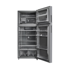 Whirlpool Intellifresh 411 Litres 2 Star Frost Free Double Door Convertible Refrigerator with Stabilizer Free Operation (IF INV CNV PLATINA, Grey)
