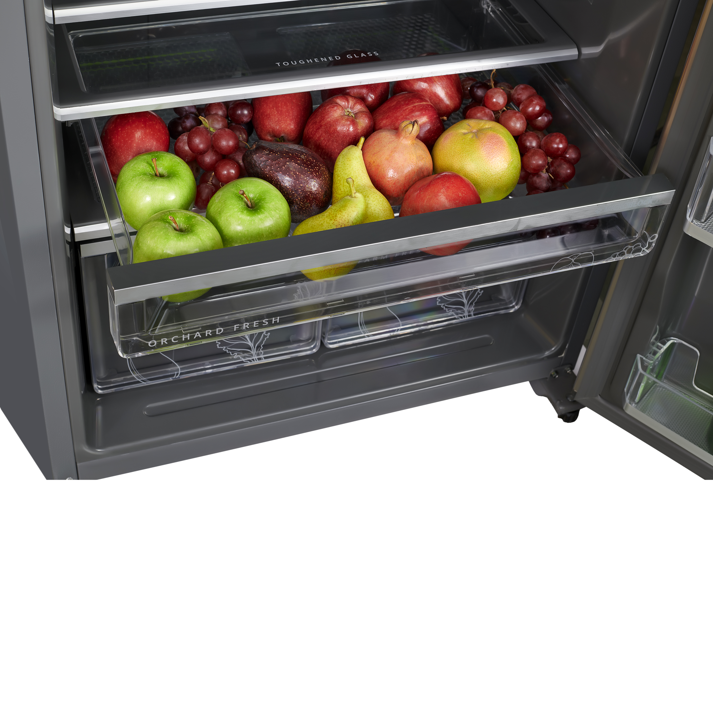 Whirlpool Intellifresh 411 Litres 2 Star Frost Free Double Door Convertible Refrigerator with Stabilizer Free Operation (IF INV CNV PLATINA, Grey)