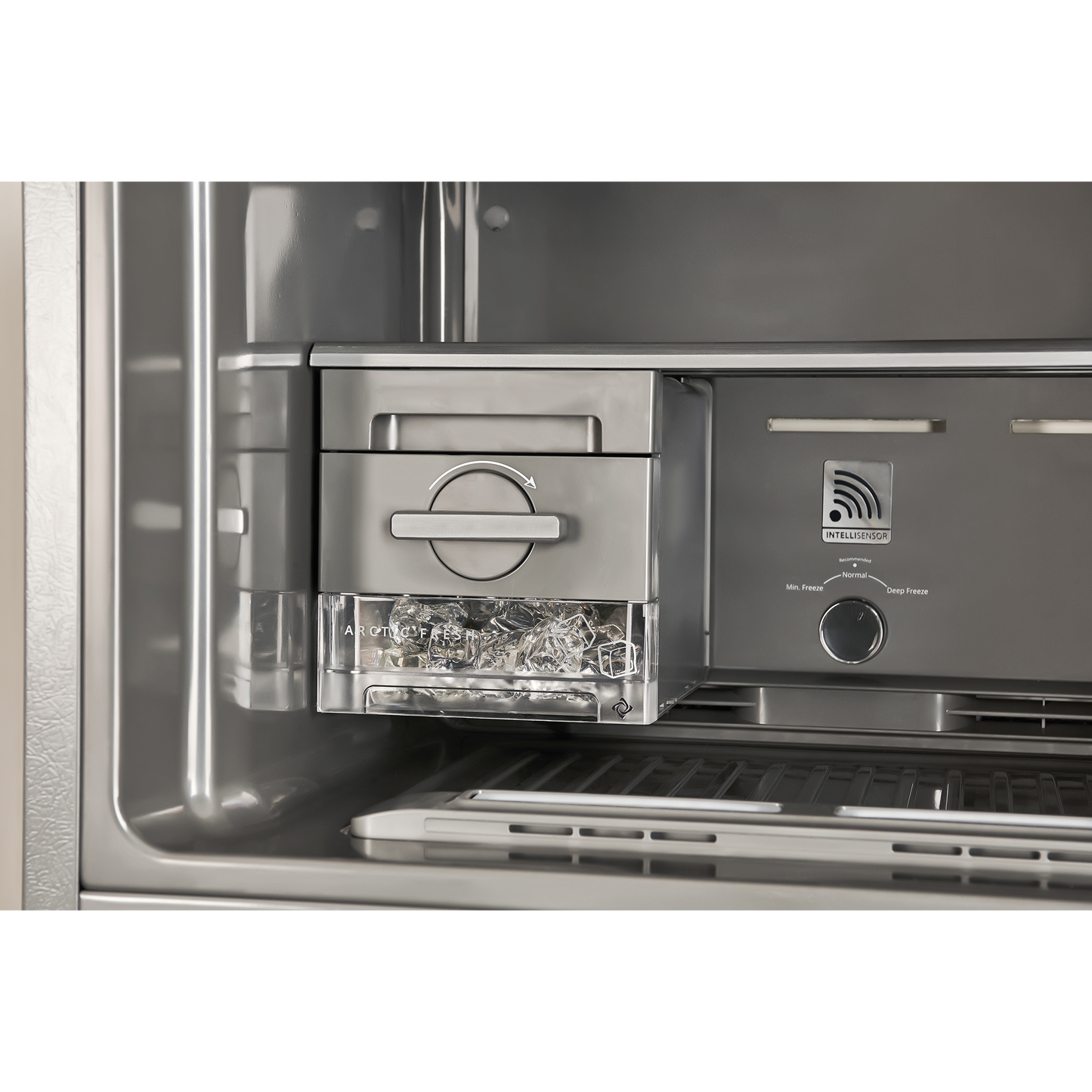 Whirlpool Intellifresh 411 Litres 2 Star Frost Free Double Door Convertible Refrigerator with Stabilizer Free Operation (IF INV CNV PLATINA, Grey)