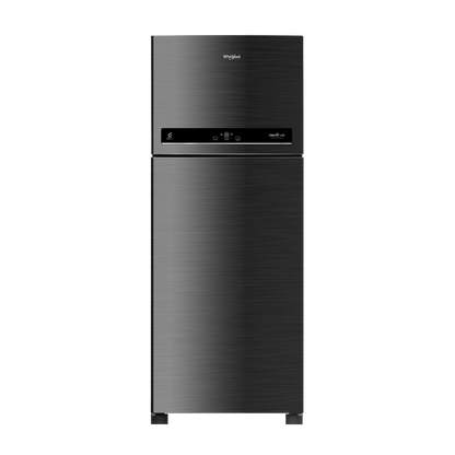 Whirlpool Intellifresh 411 Litres 2 Star Frost Free Double Door Convertible Refrigerator with Stabilizer Free Operation (IF INV CNV PLATINA, Grey)