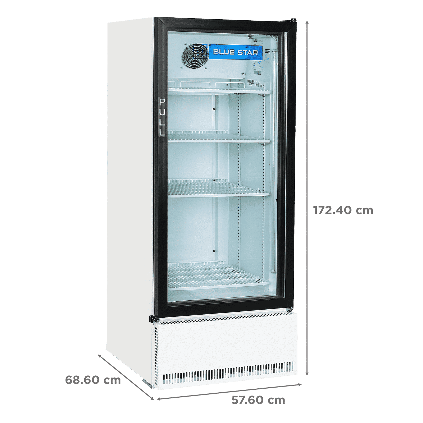 Blue Star 358 Liters Direct Cool Single Door Refrigerator with Temperature Settings (SC375F, White)