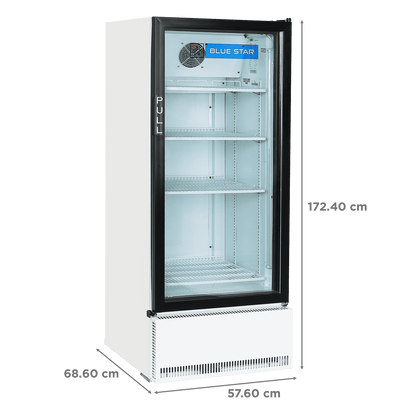 Blue Star 358 Liters Direct Cool Single Door Refrigerator with Temperature Settings (SC375F, White)