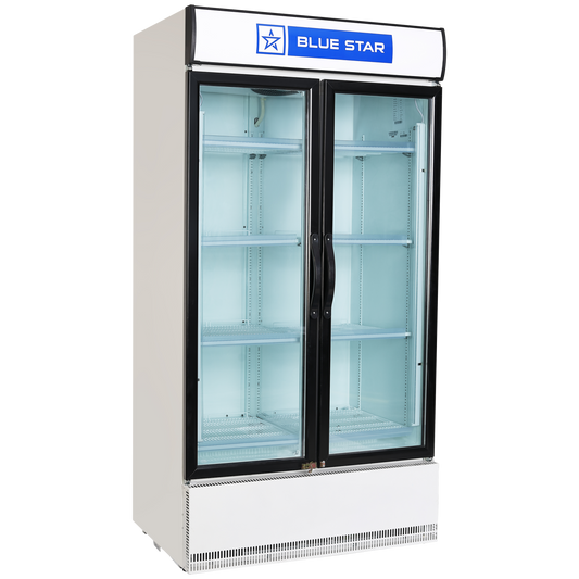 Blue Star 947 Litres Direct Cool Double Door Refrigerator with Temperature Settings (SC1000F, White)
