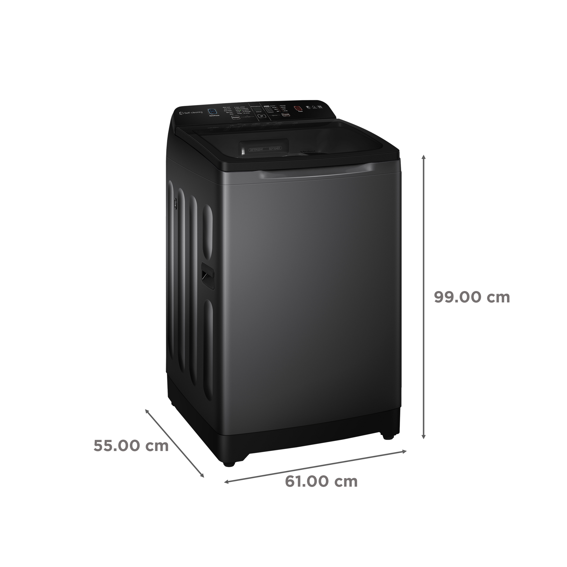 Haier 8 Kg 5 Star Fully Automatic Top Load Washing Machine (HSW80-678ES8NOIDA, Energy Saving, Dark Jade Silver)